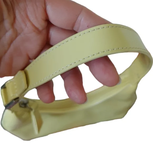 By Far Yellow Patent Leather Amber Small Handbag - Picture 4 of 16